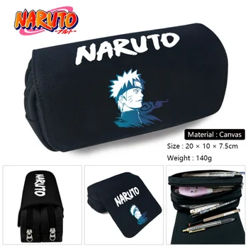 Naruto Ceruzka Tašky Anime Uzumaki Naruto Ceruzky, Puzdro Veľkú Kapacitu, Ceruzka Box pre Deti, Študentov kancelárske potreby Školské potreby Dary
