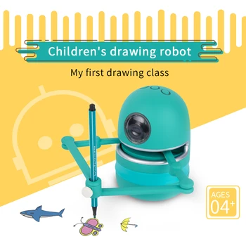 Horúce Magic Kreslenie Robot pre Deti Vzdelávania Študentov Čerpať Inteligencie Automatické USB Nabíjateľné Robot Hračky Darček Pre Deti