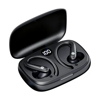 T30s Bezdrôtový Bluetooth Headset Ucho-Závesné Športové Bežecké zátkové chrániče sluchu Pohodlné Nosenie Vodotesné Slúchadlá s Power meter