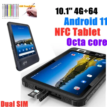4G LTE, NFC 10.1 PALCOVÝ 4G+64 G ROM Android 11 Hovoru Tablet PC MTK 6765 Vodotesný, Prachotesný Fallproof Odtlačkov prstov Octa-Core