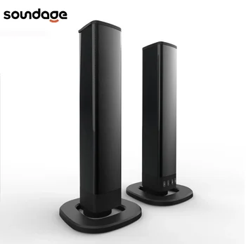 Soundage 20W Bezdrôtové Bluetooth Stereo Reproduktor Systém domáceho Kina Odnímateľný Kombinovaný Zvukový Bar Subwoofer Reproduktor pre TV/PC
