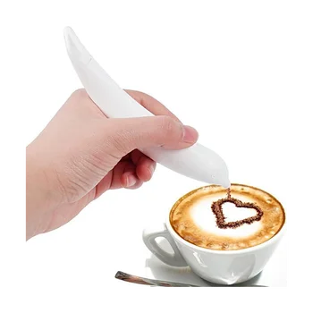 Elektrické Latte Art Pen na Kávu, Koláč Korenie Pero Cake Decoration Pero Kávy Rezbárstvo Pero Pečenie Nástroje Ružová