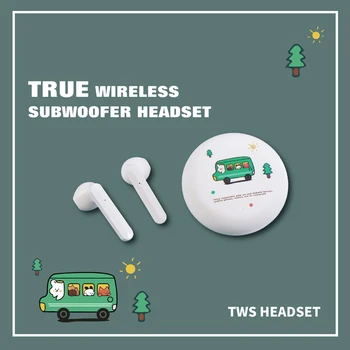 Roztomilý Kreslený Bezdrôtové Slúchadlá TWS HiFi Stereo Slúchadlá Kawaii Šport Basy Bluetooth 5.0 Slúchadlá Chlapec Dievča Chlapec Headset Pre Darček