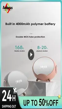 Ai Hlas Dialóg Hodiny Displej Budík 4000mah Malé Audio Bezdrôtovým nabíjaním Smart Home Alarm Nastavenie
