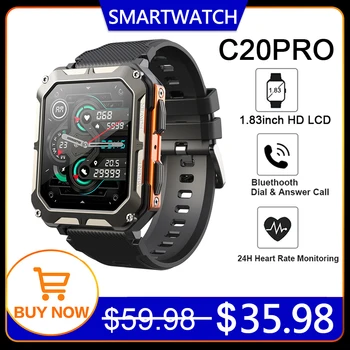 Muži Smartwatch 123 Športy C20Pro Vonkajšie Smart Sledovať Krvný Tlak Nepremokavé Bluetooth Hovor 128 M Pamäť Pre Android Ios
