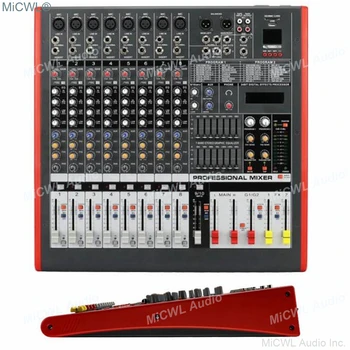 MiCWL Audio Mixer Dve Skupiny Miešanie Konzoly na Nahrávanie Hudby DSP Phantom Power USB Monitor MP3 7 značky EQ efekt 8 Kanálov