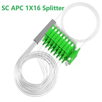 20PCS 1x8 fibra optický Splitter 8 Kanálov 1x16 SC APC Blockless Micro Typ PLC Optického Vlákna Splitter Mini Modul