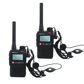 2 ks/Veľa baofeng walkie talkie UV-3R dual band mini pocket Vox FM rádio s handsfree