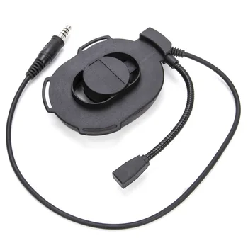U94 PTT+7.1 mm black HD01 Taktické Bowman Elite II Rádio Slúchadlo Headset Mikrofón pre 3,5 mm telefón audio jack