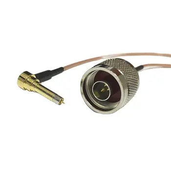 Nový Bezdrôtový Modem Drôt N Samec Konektor Prepínač MS156 Pravý Uhol Konektora RG178 Kábel 15 CM 6