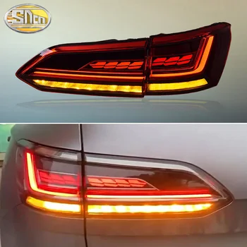 Auto LED zadné svetlo zadné Svetlo Na Volkswagen Touareg 2019-2023 LED Zadné Beží Lampa + Brzdové Svietidlo + Zadnej strane + Dynamické Zase Signál