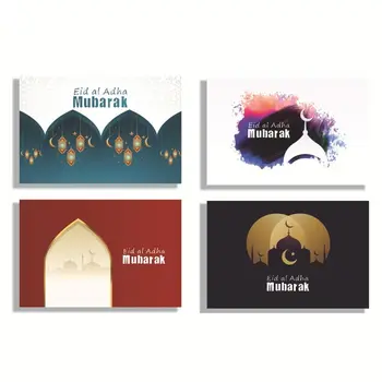 Moslimské Darčeky Eid Pohľadnice Eid Karty a Obálky Nastaviť Ramadánu Eidi Obálky Eid Mubarak Karty Obálky S