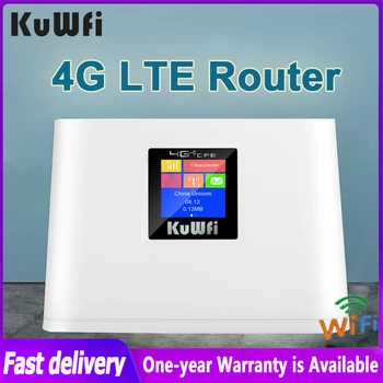 KuWFi Odomknúť 4G Wifi Router 150Mbps Bezdrôtový Wi-Fi Router Univerzálny Modem, Wifi Hotspot S Sim Kartu WAN/LAN Pre Dom