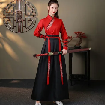 Swordswoman Hanfu Tradičné Tang Vyhovuje Dávnych Ženy Víla Kostýmy Cosplay Šaty Čínske Ľudové Tanečné Predstavenie Handričkou