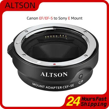 ALTSON EF-SE Auto Focus Objektív Adaptér Krúžok pre Canon EF/EF-S Objektív Sony E Mount Kamery a6300 a6500 a7iii a7r a9