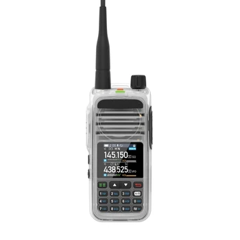 5W Nepremokavé Walkie Talkie Farebný Displej VHF UHF Dlho sa Pohybuje obojsmerné Vysielačky R2LB