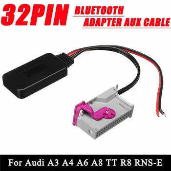 12V 32 Pin Plastové BT-kompatibilný Adaptér Aux Kábel Pre A3, A4 A6, A8, TT a R8 RNS-E Bluetooth-kompatibilné 4.0 Žiadne Funkčné Obmedzenia