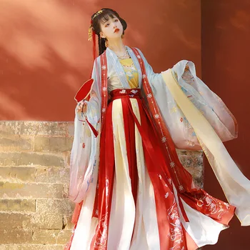 Hanfu Šaty Čínsky Štýl Žena/Ženy Červená Elegantné Hanfu Čínske Staré A Tradičné Oblečenie Ľudové Tanečné Kostýmy