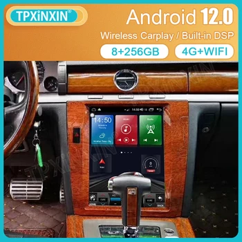Tesla 2 Din Rádio Android 12 Auto Multimediálny Prehrávač Carplay pre VW Volkswagen Phaeton 2003 - 2013 GPS Navigácie Stereo Prijímač