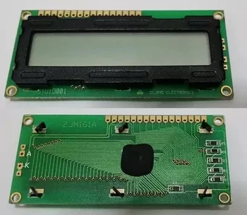 1PCS 5V 1601 16*1 16x1 LCD Displej Šedá Modul ZJM161A Reflexné Obrazovke FSTN Nové
