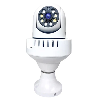 2MP Žiarovka Monitorovanie Dymu, Alarm Kamerou na Nočné Videnie Plnej Farbe Siete HD Monitor Krytý Security Monitor Fotoaparátu